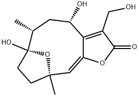 8α-Hydroxyhirsutinolide Struktur