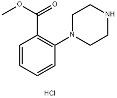 METHYL 2-(PIPERAZIN-1-YL)BENZOATE HYDROCHLORIDE Structure
