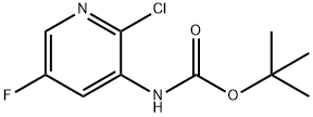 (2-氯-5-氟吡啶-3-基)氨基甲酸叔丁酯,1394899-03-6,结构式