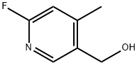 2-氟-5-羟甲基-4-甲基吡啶,1394899-05-8,结构式