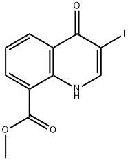 Methyl 3-iodo-4-oxo-1,4-dihydroquinoline-8-carboxylate Structure