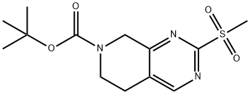 2-(Methylsulfonyl)-5,6,7,8-tetrahydropyrido[3,4-d]pyriMidine,1395493-14-7,结构式