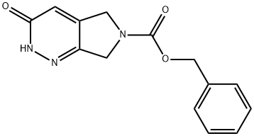 3-氧代-5,7-二氢-2H-吡咯并[3,4-C]哒嗪-6(3H)-羧酸苄酯,1395493-21-6,结构式