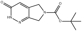 tert-Butyl 3-oxo-5,7-dihydro-2H-pyrrolo[3,4-c]pyridazine-6(3H)-carboxylate Struktur