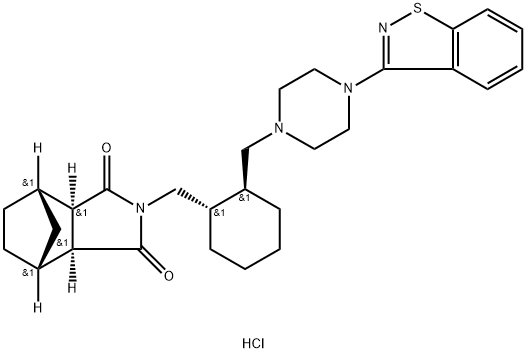 (3aR,4S,7R,7aS)-2-{(1S,2S)-2-[4-(1,2-benzisothiazol-3-yl)piperazin-1-ylMethyl]cyclohexylMethyl}hexahydro-4,7-Methano-2H-isoindole-1,3-dione hydrochloride|LURASIDONE ISOMER (S,S-EXO)