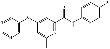 1396337-04-4 N-(5-FLUORO-2-PYRIDINYL)-6-METHYL-4-(5-PYRIMIDINYLOXY)-2-PYRIDINECARBOXAMIDE