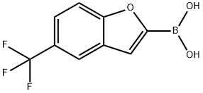 5-三氟甲基苯并呋喃-2-硼酸,1396752-77-4,结构式