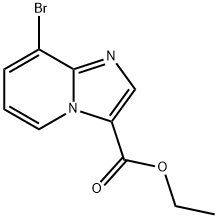 8-BroMo-iMidazo[1,2-a]pyridine-3-carboxylic acid ethyl ester Struktur