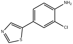 2-Chloro-4-(thiazol-5-yl)aniline Structure