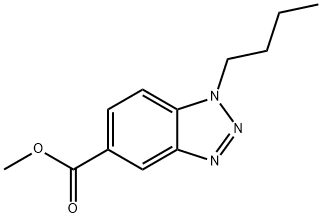 Methyl 1-butyl-1,2,3-benzotriazole-5-carboxylate Structure