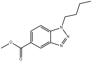 Methyl 1-butyl-1,2,3-benzotriazole-5-carboxylate,1400644-56-5,结构式