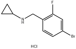 N-(4-BroMo-2-fluorobenzyl)cyclopropanaMine HCl Structure
