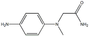 2-[(4-aminophenyl)(methyl)amino]acetamide Struktur