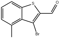 3-溴-4-甲基苯并[B]噻吩-2-甲醛,1402144-47-1,结构式