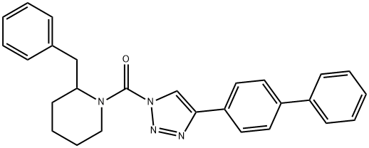 Methanone, (4-[1,1'-biphenyl]-4-yl-1H-1,2,3-triazol-1-yl)[2-(phenylMethyl)-1-piperidinyl]-|Methanone, (4-[1,1'-biphenyl]-4-yl-1H-1,2,3-triazol-1-yl)[2-(phenylMethyl)-1-piperidinyl]-