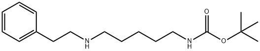 CarbaMic acid, N-[5-[(2-phenylethyl)aMino]pentyl]-, 1,1-diMethylethyl ester,1402612-60-5,结构式