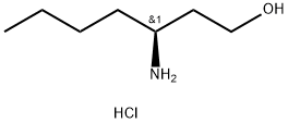 (S)-3-氨基庚-1-醇盐酸盐 结构式