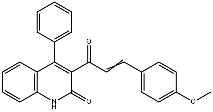 3-[3-(4-Methoxyphenyl)-1-oxo-2-propen-1-yl]-4-phenyl-2(1H)-quinolinone|3-[3-(4-Methoxyphenyl)-1-oxo-2-propen-1-yl]-4-phenyl-2(1H)-quinolinone