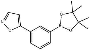 5-[3-(4,4,5,5-Tetramethyl-[1,3,2]dioxaborolan-2-yl)-phenyl]-isoxazole,1403469-17-9,结构式