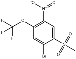 1-BroMo-2-Methanesulfonyl-4-nitro-5-(trifluoroMethoxy)benzene Structure