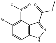 1403767-11-2 1H-Indazole-3-carboxylic acid, 5-broMo-4-nitro-, Methyl ester