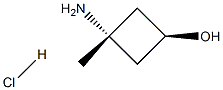cis-3-AMino-3-Methylcyclobutanol hydrochloride Struktur