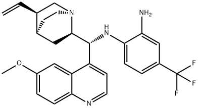 N-[(9R)-6'-Methoxycinchonan-9-yl]-4-(trifluoroMethyl)-1,2-BenzenediaMine 化学構造式