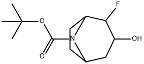 8-Boc-2-fluoro-8-aza-bicyclo[3.2.1]octan-3-ol Structure