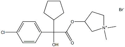 1404453-68-4 3-[[2-(4-クロロフェニル)-2-シクロペンチル-2-ヒドロキシアセチル]オキシ]-1,1-ジメチルピロリジニウムブロミド