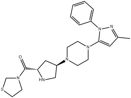 (2S,4R)-Teneligliptin 化学構造式