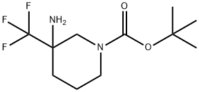 1-Boc-3-aMino-3-trifluoroMethylpiperidine,1408075-51-3,结构式