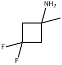 3,3-Difluoro-1-MethylcyclobutanaMine hydrochloride,1408076-03-8,结构式