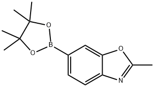 2-甲基苯并恶唑-6-硼酸频哪醇酯,1408089-23-5,结构式