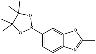 2-Methylbenzo[d]oxazol-6-ylboronic acid pinacol ester 化学構造式