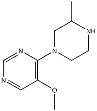 PyriMidine, 5-Methoxy-4-(3-Methyl-1-piperazinyl)- Structure