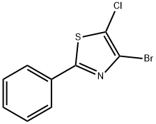 4-溴-5-氯-2-苯基噻唑, 141305-42-2, 结构式