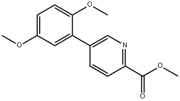 Methyl 5-(2,5-diMethoxyphenyl)pyridine-2-carboxylate, 1414029-23-4, 结构式