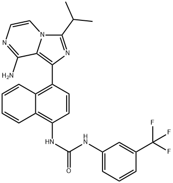 Urea, N-[4-[8-aMino-3-(1-Methylethyl)iMidazo[1,5-a]pyrazin-1-yl]-1-naphthalenyl]-N'-[3-(trifluoroMethyl)phenyl]-|IRE1Α KINASE-IN-2