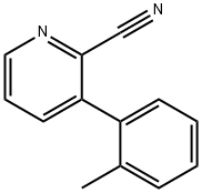 3-(2-甲基苯基)吡啶-2-甲腈, 1415819-89-4, 结构式