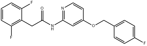 2,6-Difluoro-N-[4-[(4-fluorophenyl)Methoxy]-2-pyridinyl]-benzeneacetaMide Structure