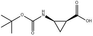 (1S,2R)-2-[[叔丁氧羰基]氨基]环丙烷羧酸,1415964-02-1,结构式