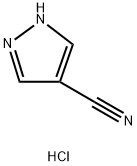 1H-Pyrazole-4-carbonitrile, hydrochloride (1:1) Struktur
