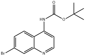 TERT-BUTYL 7-BROMOQUINOLIN-4-YLCARBAMATE,1416438-99-7,结构式