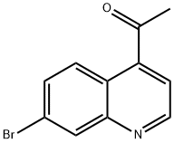 1-(7-溴喹啉-4-基)乙酮 结构式
