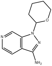 1-(tetrahydro-2H-pyran-2-yl)-1H-pyrazolo[3,4-c]pyridin-3-aMine Struktur