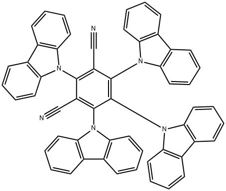 2,4,5,6-四(9-咔唑基)-间苯二腈,1416881-52-1,结构式