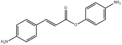 2-丙烯酸, 3-(4-氨基苯基)-, 4-氨基苯基 酯, (2E)-,1417169-65-3,结构式