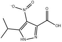 3-异丙基-4-硝基-1H-吡唑-5-甲酸 结构式