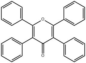 2,3,5,6-四苯基-吡喃-4-酮, 14174-27-7, 结构式