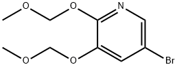 5-broMo-2,3-bis(MethoxyMethoxy)pyridine Structure